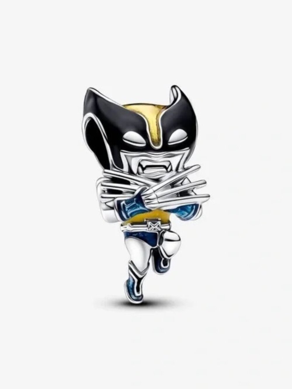 Pandora Black Yellow Blue Wolverine Enamel Charm